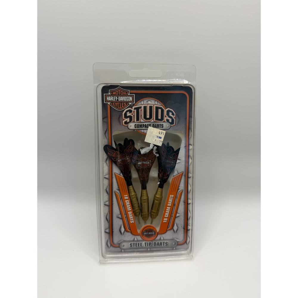 Harley-Davidson Studs Compact Darts 18 Gram Steel Tip Set Dart World 60601 NEW